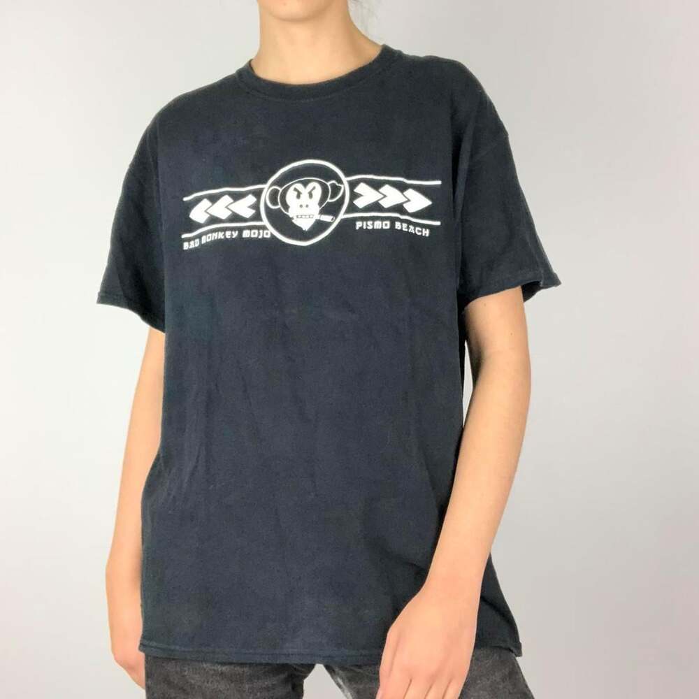 Women's Black and White T-shirt
